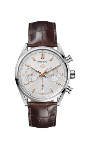 TAG Heuer Carrera Calibre Heuer 02 42 Stainless Steel / Silver / Strap